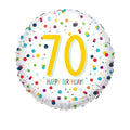 70 Happy Birthday! Größe 43 cm | Bunt