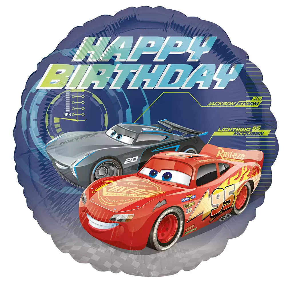 Cars Happy Birthday! Größe 43 cm | Rund