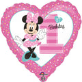 Minnie Mouse 1st Birthday ! Größe 48 cm | Herz