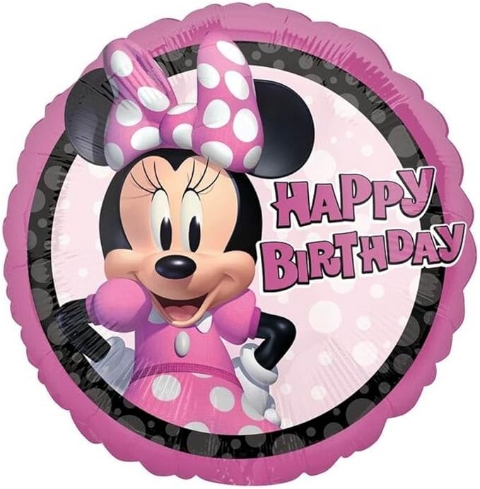 Minnie Happy Birthday! Größe 43 cm | Rund