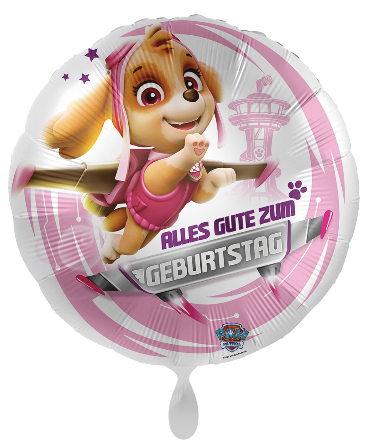 Paw Patrol Skye Alles Gute zum Geburtstag! Größe 43 cm | Rund