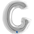 Riesenbuchstabe Folienballon 86 cm | Silber | G