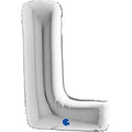 Riesenbuchstabe Folienballon 86 cm | Silber | L