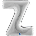Riesenbuchstabe Folienballon 83 cm | Silber | Z