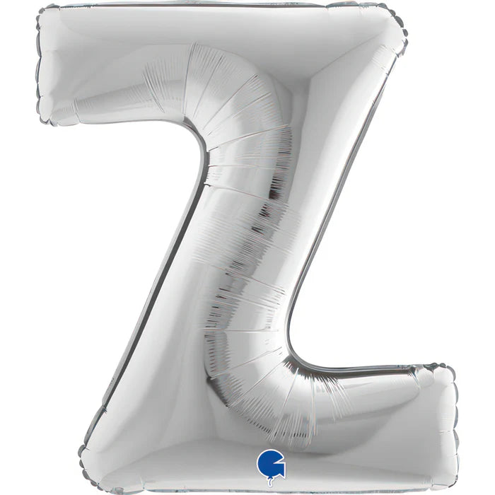 Riesenbuchstabe Folienballon 83 cm | Silber | Z