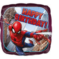 Spider Man Happy Birthday! Größe 43 cm | Eckig
