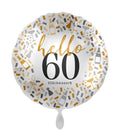 60 Hello Glückwunsch ! Größe 43 cm | Bunt (Kopie)
