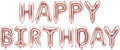 Happy Birthday! Schriftzug 3,4m x 35 cm | Rosé Pastell