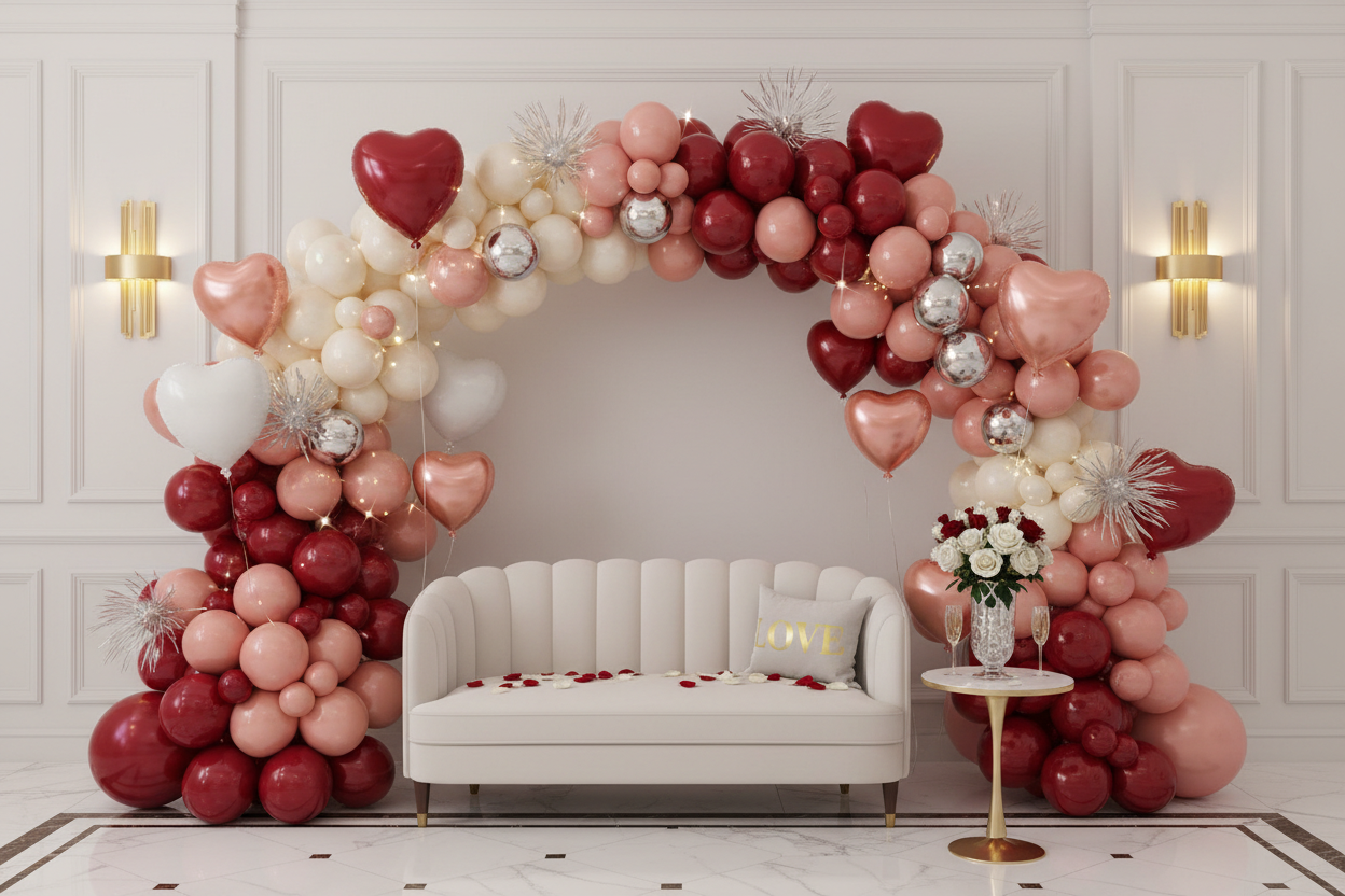 Valentinstag Ballon Deko